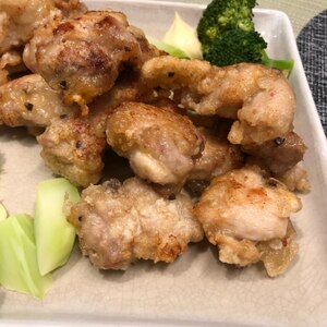 冷めてもおいしい♪揚げない！鷄むね肉の塩唐揚げ